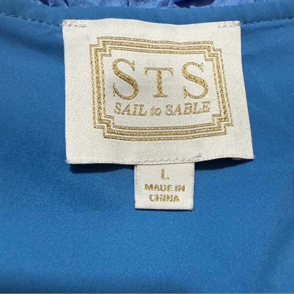 Sail to Sable sleeveless tiered ruffle dress size L. - Picture 3 of 4